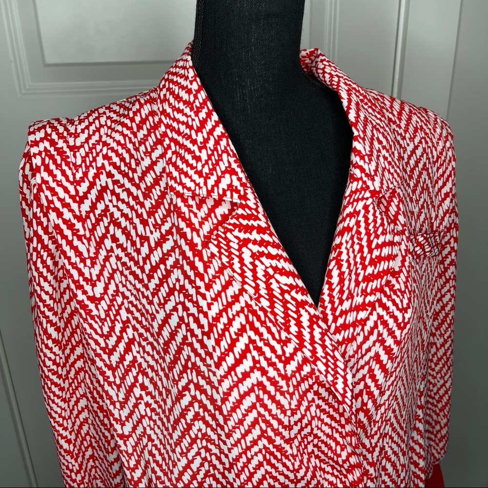 Vintage DG California Red and White Blouse - Picture 5 of 10